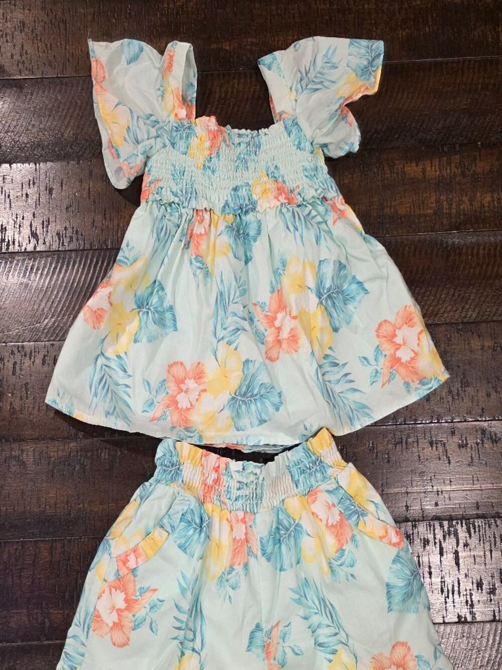 Janie & Jack Toddler Girl Blouse and Short Set Size 3